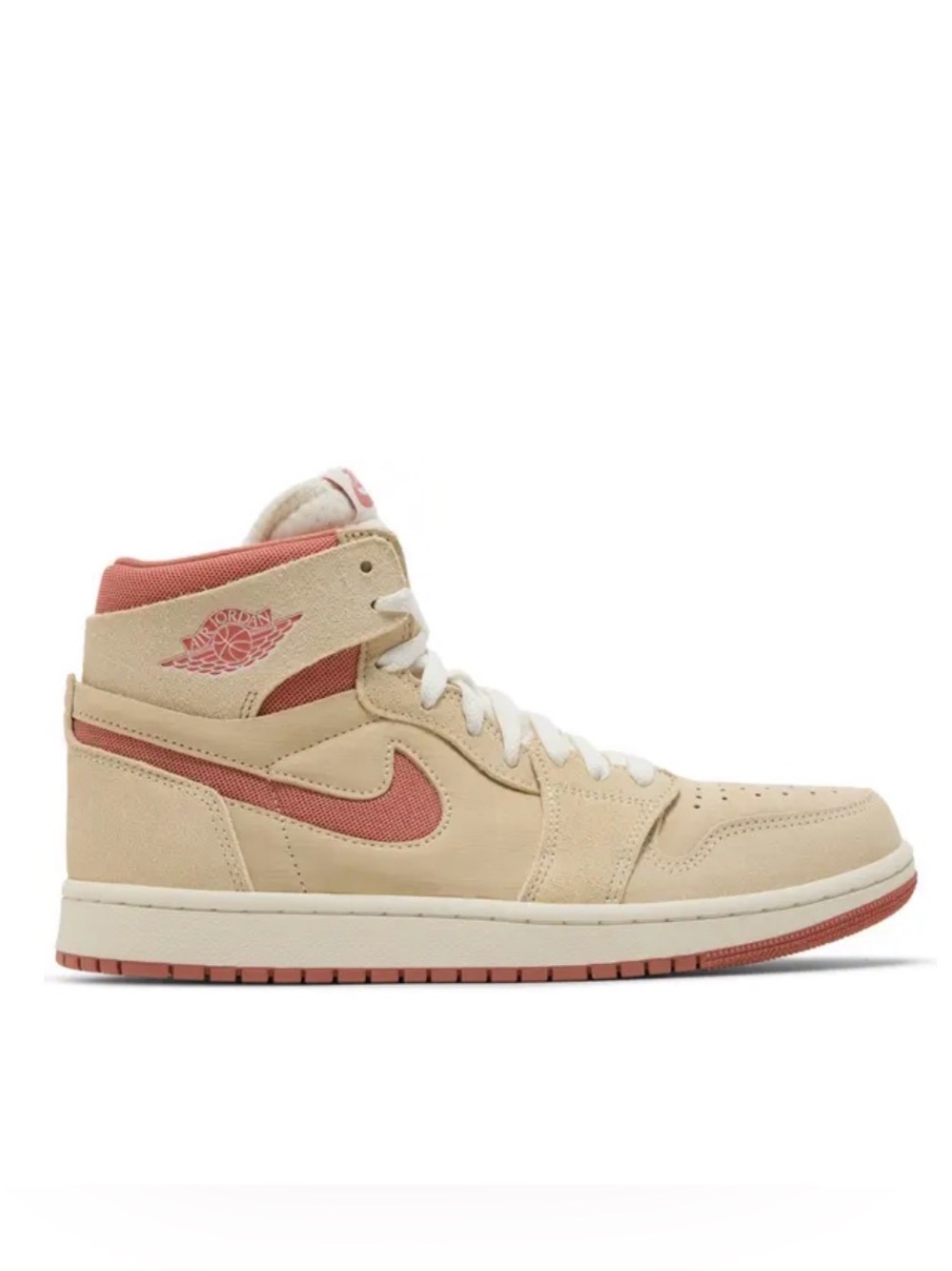 Men’s Size 9 Nike Air Jordan 1 Zoom CMFT 2 DV1307-102 Sail/Terra Blush-Sunrise